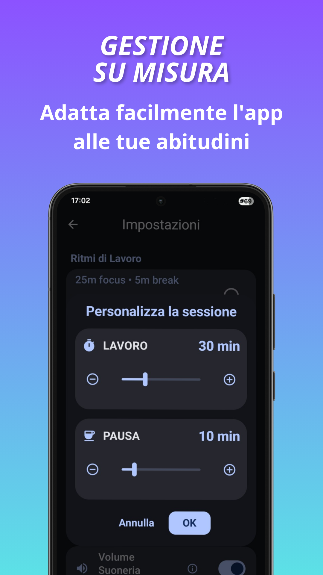 Tempi personalizzati