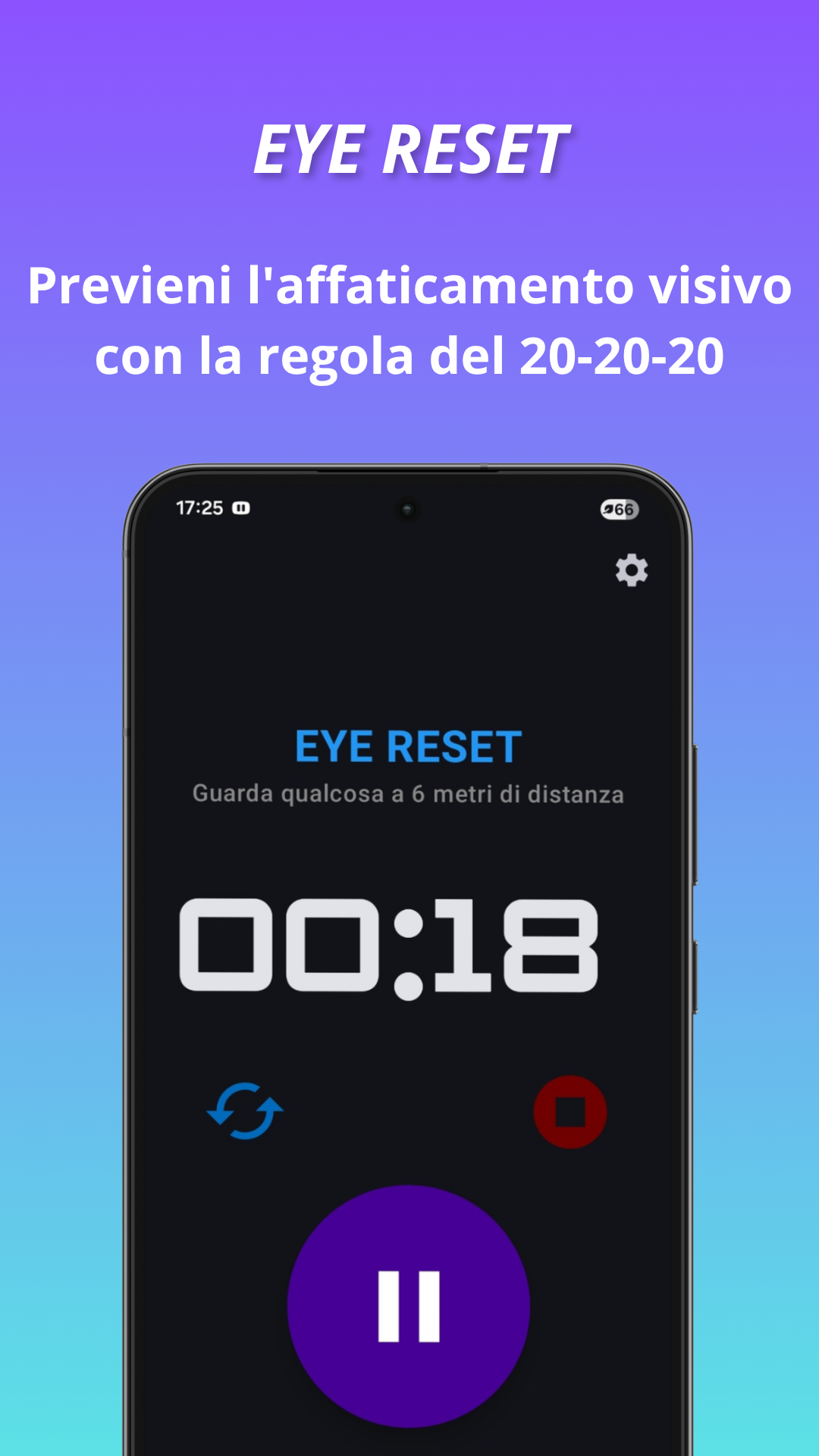 Prevenzione dell'affaticamento visivo 20-20-20